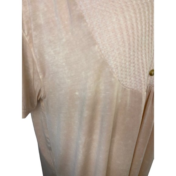 Kori American Peasant Boho Light Pink Oversized Shirt Tunic Women's L - Picture 8 of 12